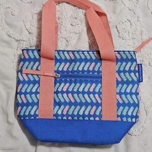 Arctic Zone Insulated Blue and Pink Lunch/Travel Bag